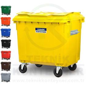 1100 литра пластмасов контейнер за отпадъци