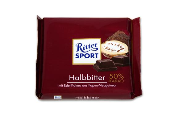 RITTER SPORT Ritter Sport Semi Dark 50% Cacao 100gr