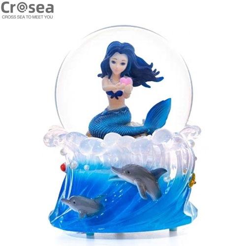 Resin Custom Snow Globe Mermaid With Lights and Music
