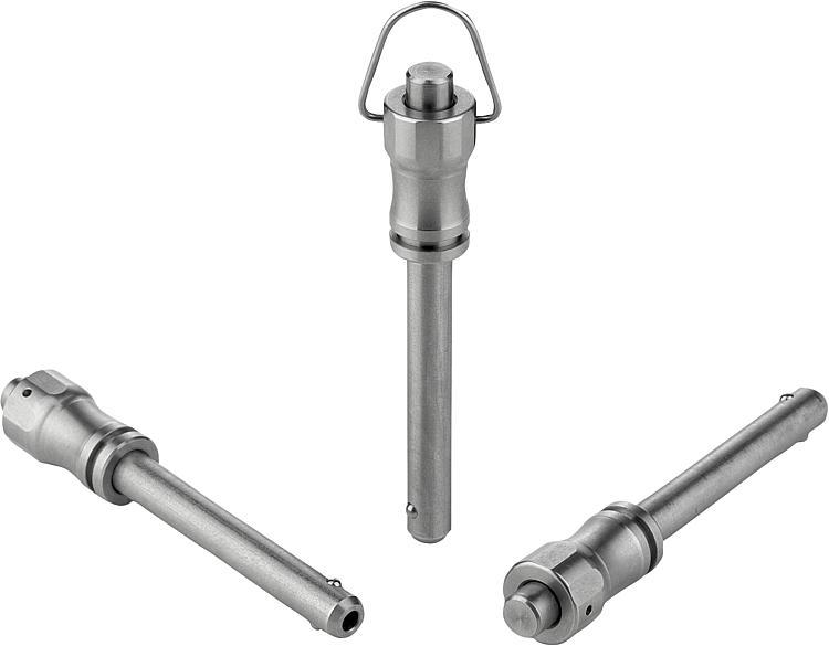 Ball lock pins stainless steel with high shear strength