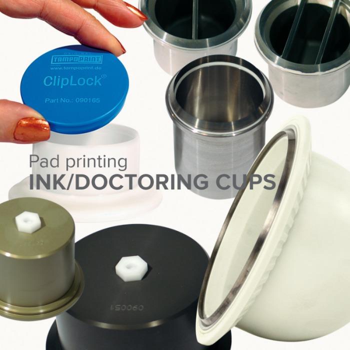 Ink/doctoring cups
