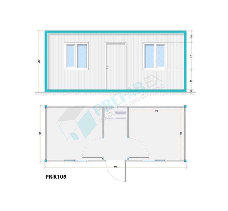 Modular Flat Pack Container-K105 