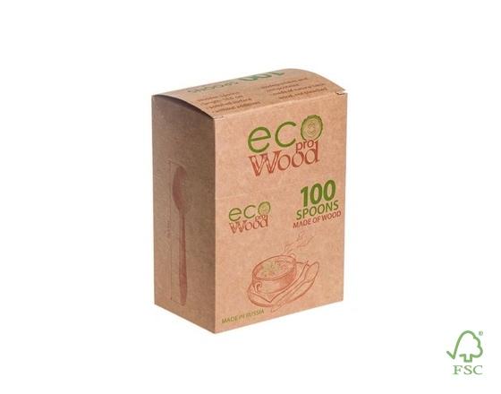 Set of 100 ECO-spoons 165 mm