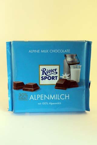 RitterSport Alpine Milk Chocolate 250gr