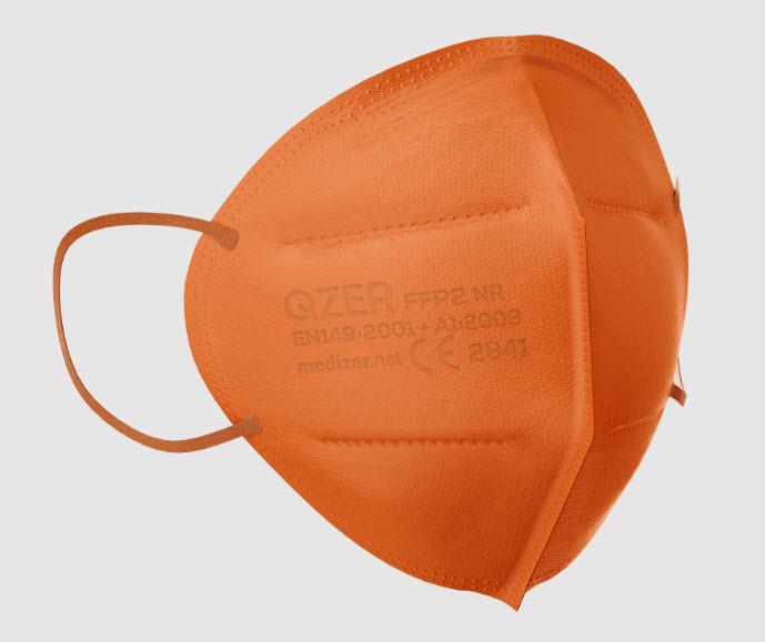 Medizer Qzer Color Series 5 Layer Best FFP2 Mask Orange
