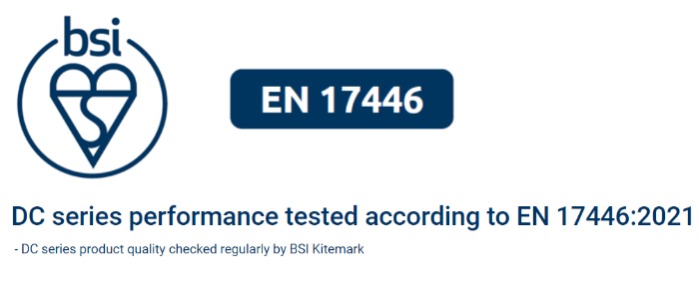DC series performance tested according to EN 17446:2021
