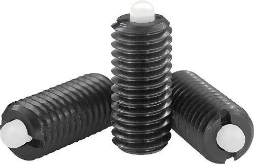 Spring plungers with hexagon socket and pom thrust pin steel